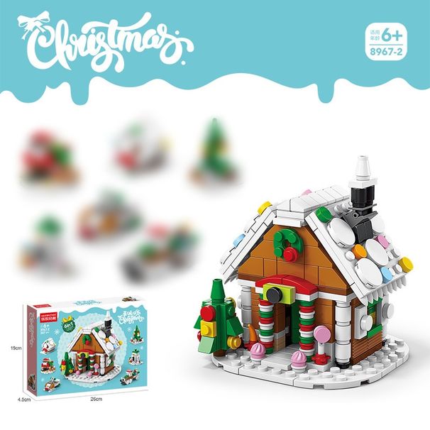 Christmas Gift Selection-Snowhouse -Small Particle Assembly Building Blocks Christmas Reindeer For Girls And Boys 6-12 Year Old Children's Puzzle Toys_voghion.com