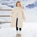 New thickened and warm girl's mink fur coat, children's baby stand up collar plush cold resistant long coat_voghion.com