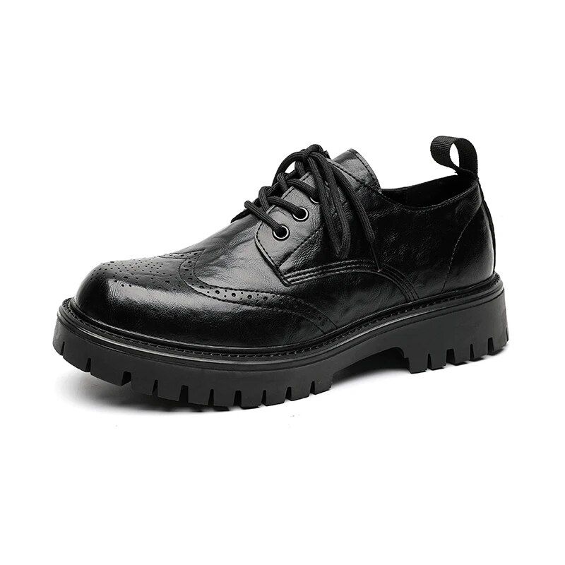Italy Dress Fashion Patent Leather for Men Black Mens Loafers Shoes Office 2024 Chaussure Homme_voghion.com
