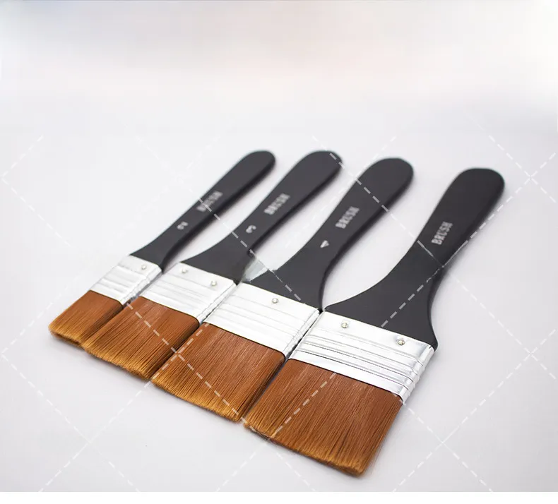 Cross-border 7 Nylon Wool Board Brush Watercolor Oil Painting Acrylic Painting Brush Art Painting Brush Paint Brush Wholesale_voghion.com