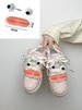 YSX Λευκά Παπούτσια Ελαφιού Spoof Sausage Face Casual Παπούτσια Γυναικεία Sneakers Νέο Αφηρημένο Design Niche_voghion.com