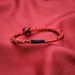 RedBi Rabbit Same Devil Red Black American Street Style Zodiac Year Niche Design Woven Bracelet_voghion.com
