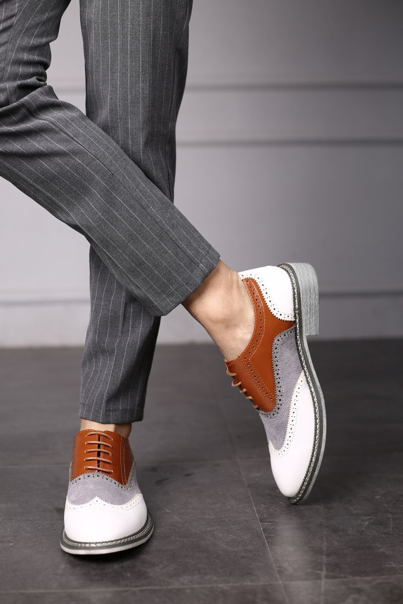 Bullock, culori asortate, vârfuri ascuțite, pantofi business casual_voghion.com
