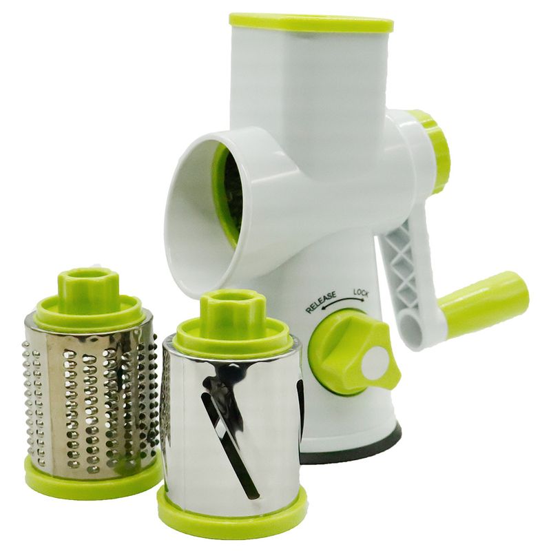 Cortador multifuncional de tambor de cocina, cortador de verduras manual doméstico, triturador, limpiador y rebanador_voghion.com