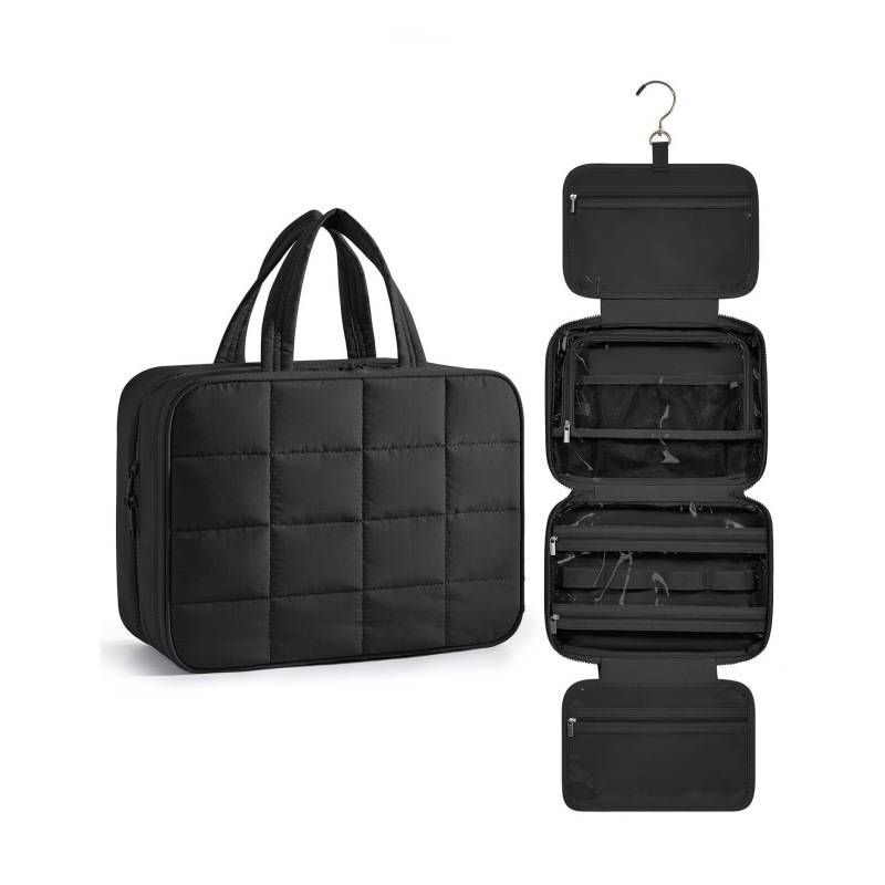 Designer fashion new toiletry bag with jewelry storage bag Hanging toiletry bag Comfortable and convenient makeup bag storage bag travel bag storage_voghion.com