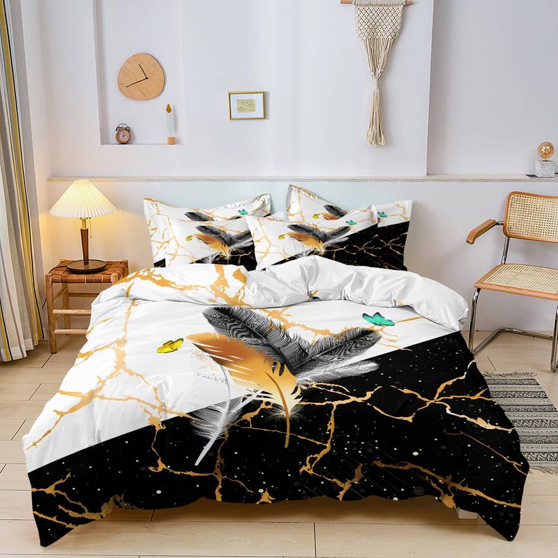 Cross Border 3D Digital Printing Three Piece Art Series Down Duvet Cover Bedding Down Duvet Cover_voghion.com