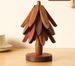 Cross Border Wooden Creative Tree Insulation Pad Christmas Tree Anti Scalding High Temperature Resistant Table Mat Household Coaster Sand Bamboo_voghion.com