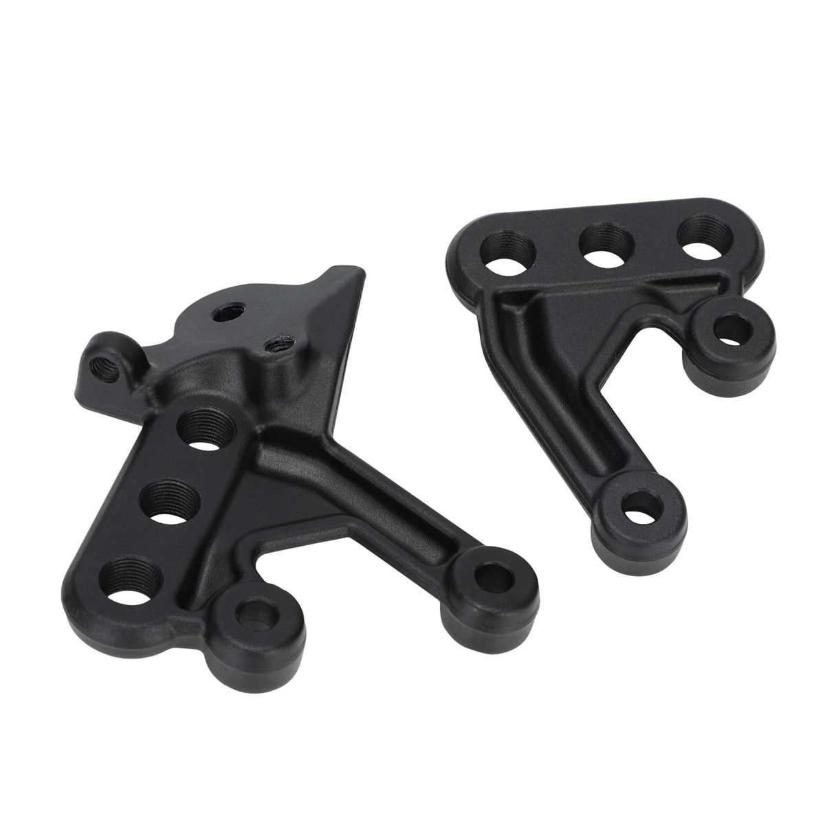 Supporti per pedane per moto - Parti di ricambio universali in lega di alluminio per modifiche personalizzate di moto (nero, 12x12x5 cm)_voghion.com
