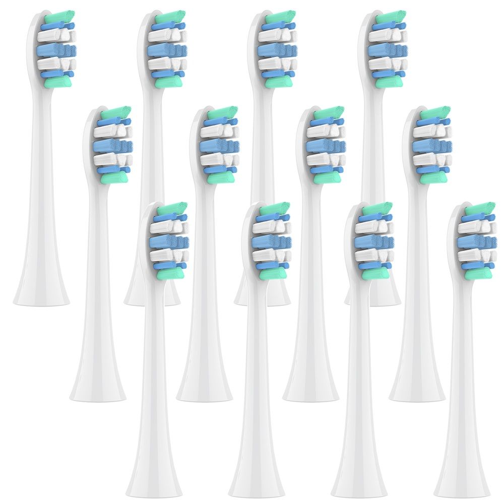 12 Pcs Compatible With Philips Sonicare Electric Toothbrush Replacement Brush Heads, Professional Toothbrushes Head Refills For 1100 2100 4300 4100_voghion.com