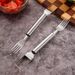 Stainless Steel Dual-End Watermelon Cutter - 2-In-1 Slicer & Baller Tool With Serving Fork (Home Kitchen & Party Fruit Prep)_voghion.com