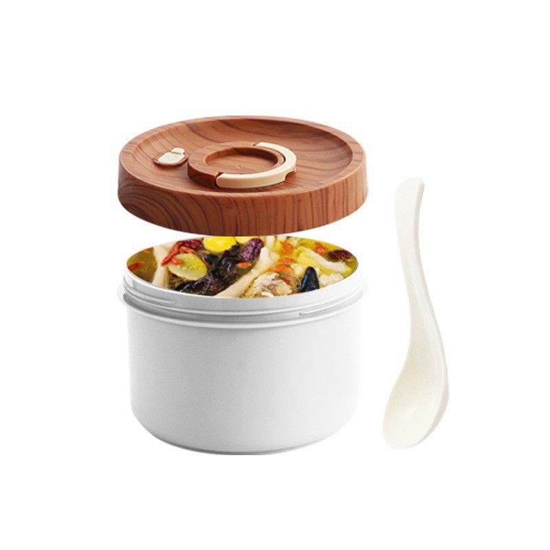 Set Bento Box WheatMaster con coperchio in bambù e tazza per zuppa – Contenitore per il pranzo ecologico a 2 strati da 1000 ml, adatto al microonde, per ufficio/picnic_voghion.com
