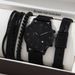 Canvas Bracelet Set Simple High-end Quartz Watch New Calendar Wristwatch Men's Gift_voghion.com