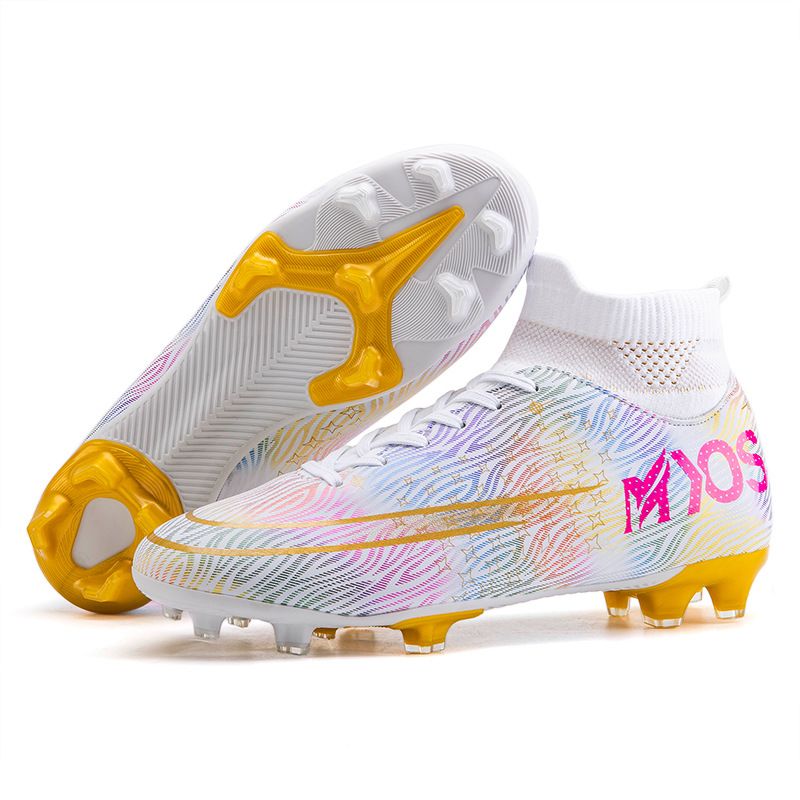 High top mandarin Soccer shoes tf broken nails boys and girls human grass AG long nail student training shoes_voghion.com