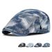 Cowboy washed Korean jacquard women's duckbill spring summer fashion, British beret for autumn and winter men's forward_voghion.com