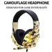 Soyto SY830MV Kamouflage Över-Ear Mic Gaming Hörlurar Trådbundet Headset för PC/PS4_voghion.com