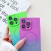 For Magsafe Matte Gradient Camera Lens Protector Case For iPhone 14 Pro Max 13 12 11 Pro Max Wireless Charger Magnetic New Cover_voghion.com
