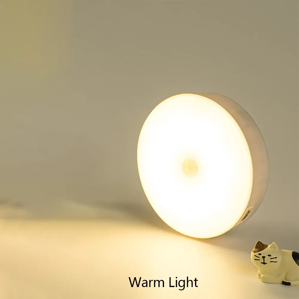 1pc Wireless Motion Sensor Night Light, Bedroom Decor Light, Intelligent Induction Lamp, For Staircase Closet Room Step Lighting_voghion.com