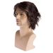 Synthetic Clip-in Fashion Wigs Men's Short Curly Wigs Dark Brown Short Curly Wigs_voghion.com