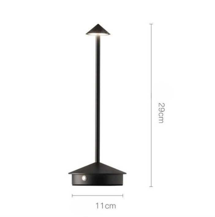 Home Furniture Night Lights Arrow Shaped Small Hat Desk Lamp LED Three Color Temperature Charging Dimming Mushroom Night Light_voghion.com
