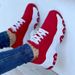 thick-soled color-blocked lace-up running shoes for women large size low-top casual single shoes sports shoes_voghion.com
