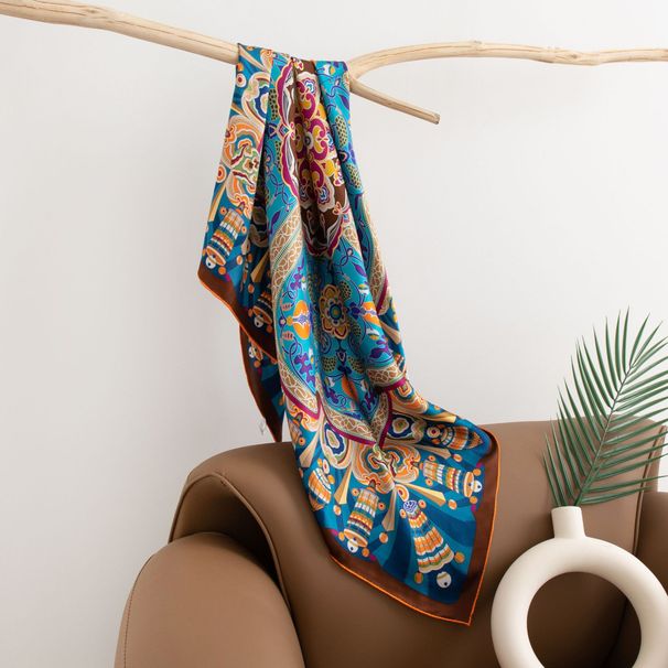 Invio di sciarpe di seta di gelso al 100%, sciarpe di seta vere, sottili sciarpe quadrate parasole da donna come regali a mamme, suocere,_voghion.com