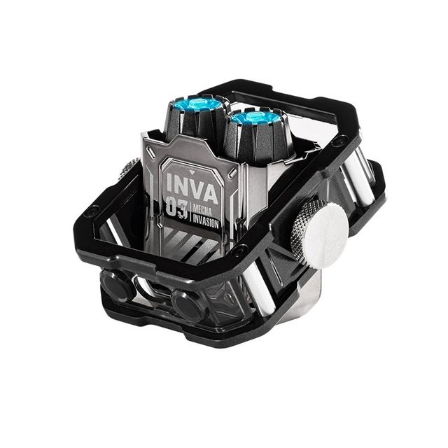 INVA-S TWS wireless Earbuds Mechanical InvasionLED finger gyro Headsets With BT5.3,6MM Dynamic Bluetooth Earphones_voghion.com