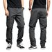 2025 Spring New American Style Loose Men's Casual Cargo Drawstring Multi-Pocket Straight Long Pants_voghion.com