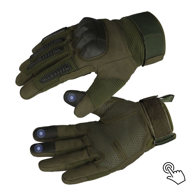 Guantes tácticos cálidos de esquí con dedos completos para exteriores, pantalla táctil, antideslizantes, para fanáticos del ejército, ciclismo, deportes, fuerzas especiales, montañismo_voghion.com