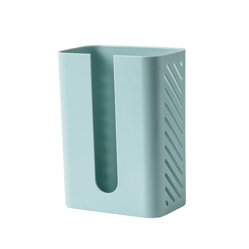 Wall-Mounted Tissue Box Holder – No-Drill Space-Saving Design For Bathroom & Living Room (White/Blue/Gray/Pink, Modern Minimalist)_voghion.com