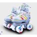 Skating Shoes, Children's Full Set, Men's And Women's Double Row, Adjustable, 3-5-6-8-10-year-old Beginner Roller_voghion.com