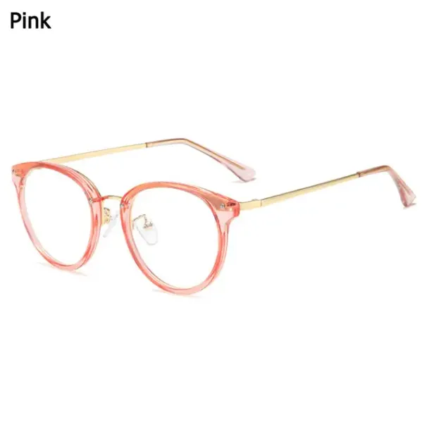 Modne 1-kom 80-ih retro naočale u stilu kornjačevine za žene okrugli okvir anti-UV plave zrake metalne računalne naočale unisex_voghion.com