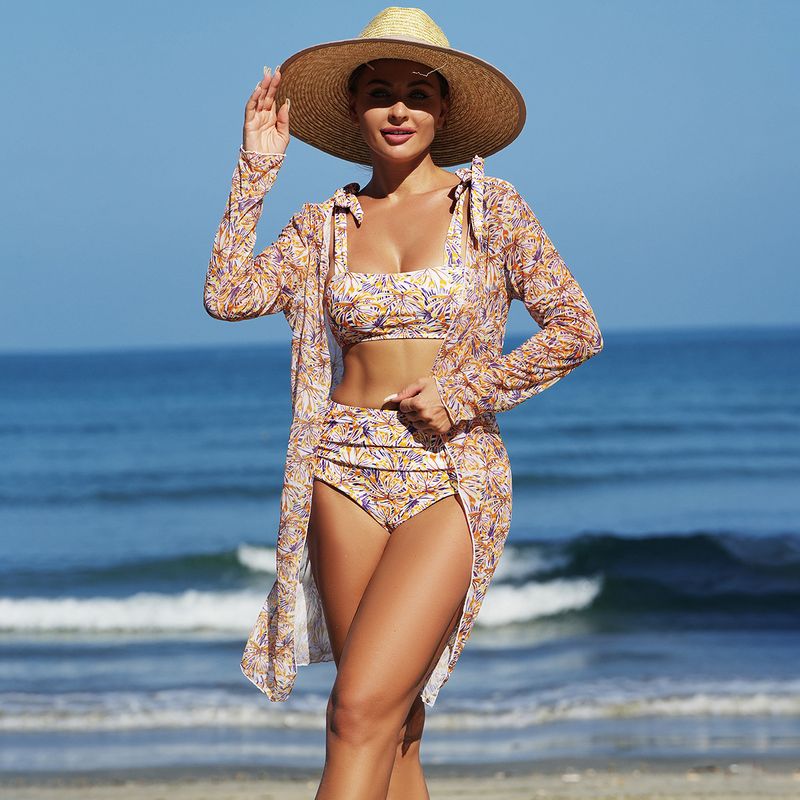 Îmbrăcăminte pentru femei Costume de baie sexy pentru plajă pentru femei Bikini din trei piese_voghion.com
