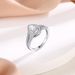Anello con zircone a forma di pera - Anello con diamanti a goccia in argento sterling 925 (edizione lusso)_voghion.com