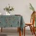 Cotton and linen tablecloth, oil resistant, wash free, waterproof, floral style fabric, dining table printed tablecloth, dining table cloth_voghion.com
