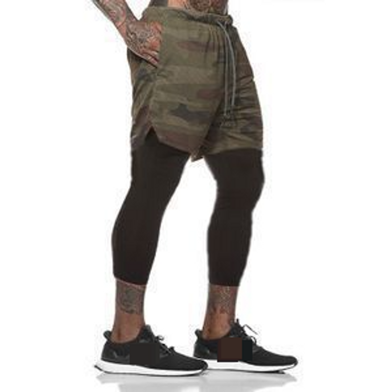 Men's 2-In-1 Quick-Dry Workout Shorts - Basketball Running Gym Yoga Athletic Shorts With Liner (Lightweight Stretch Fabric Multiple Colors)​​_voghion.com