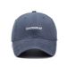 Vintage Letter Embroidery Baseball For Men And Women Korean Fashion Simple Versatile Washed Cotton Duckbill Cap Makes_voghion.com
