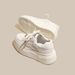 Spring women's shoes new white board shoes thick soles to increase small people_voghion.com