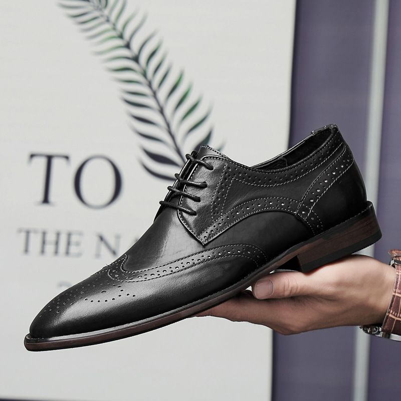 Unschlagbare Qualität 9802 Block Mengke Leder Sho für Männer und Frauen, geschnitzt spitz, groß, echtes Leder, Rindsleder Gesicht, lässig_voghion.com