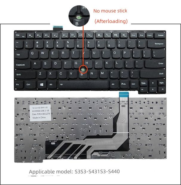 Taikoma „Lenovo ThinkPad S3 S3-S431 S3-S440 S5-531/540/S531/S540“ klaviatūrai_voghion.com
