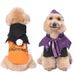 Halloween Pumpkin Funny Costume Two-Piece Set Transformation Outfit Shawl Dog Pet Clothes_voghion.com