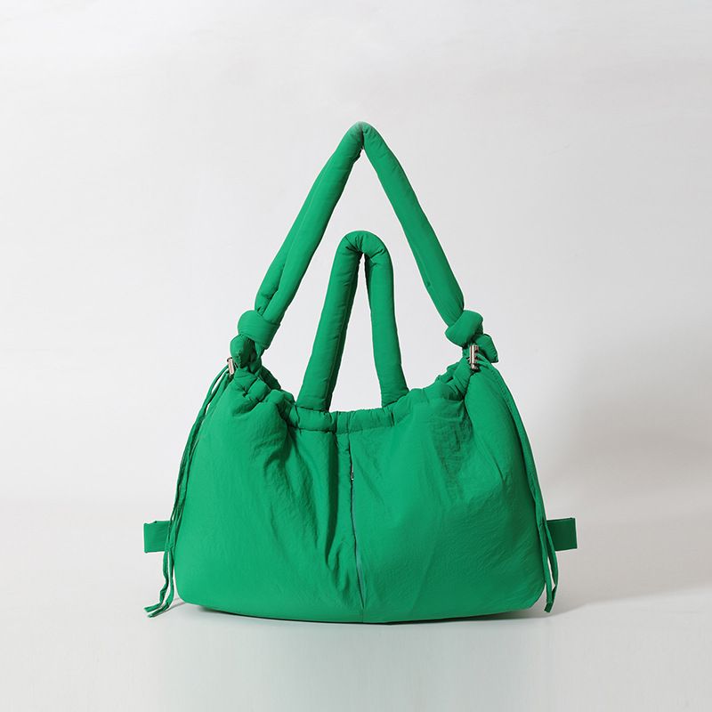 Borsa a tracolla in nylon con coulisse, grande capacità, leggera, da donna, borsa a tracolla, borsa a tracolla, borsa a tracolla_voghion.com