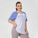 Loose Breathable Yoga Cover Up For Women In Large Size With Contrasting Printed Running Sportswear And Short Sleeved_voghion.com