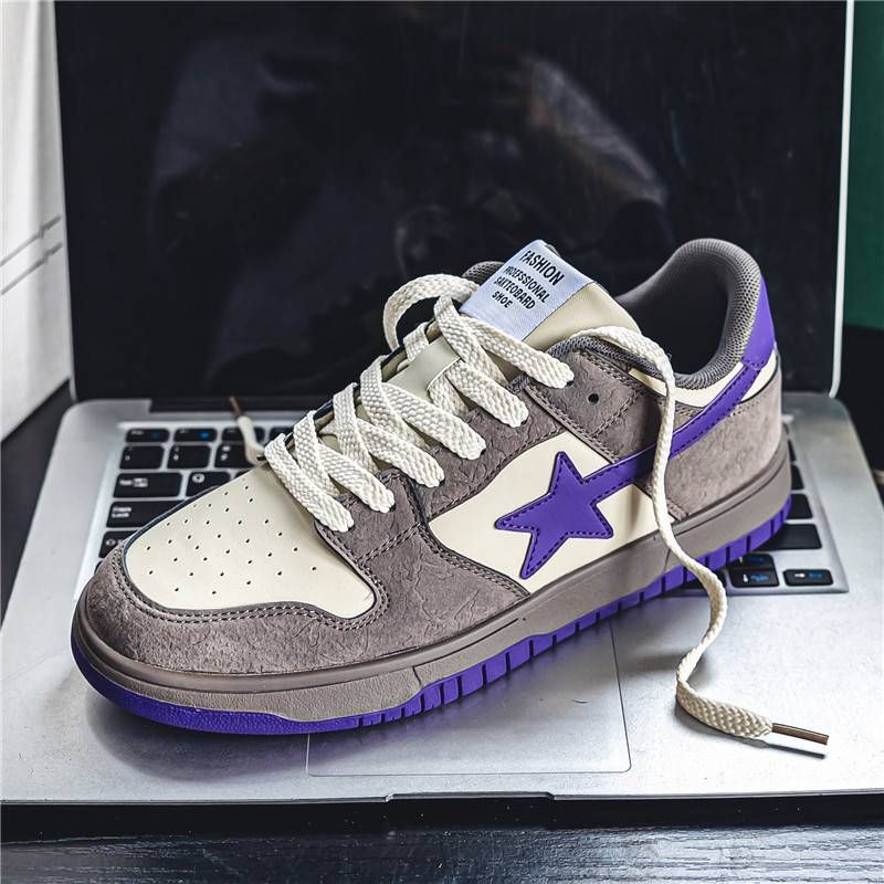 Four seasons new leisure student road rubber sole star shoes versatile trendy niche couple shoes Jinjiang_voghion.com