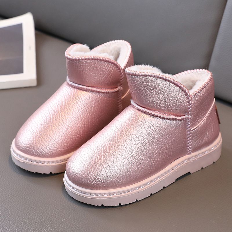 Children's Snow Boots For Boys And Girls 25 New Style Winter Fleece And Thickened Cotton Shoes_voghion.com