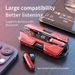 GM20 True Wireless Earbuds Bluetooth 5.3 peakomplekt 48H taasesitusega veekindlad stereokõrvaklapid laadimiskarbiga LED-ekraan Deep Bass kõrvaklapid (punane)_voghion.com