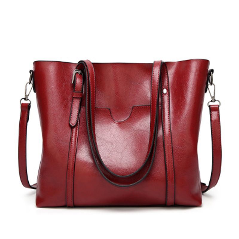 Skuldertasker til kvinder Olievoks læder håndtaske Tote Crossbody taske Kvinder håndtaske Damer Tasker Designer håndtaske høj_voghion.com