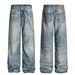 Herrenbekleidung und Damen High-End-Retro-Digitaldruck-Kettendesign Herren-Lockere Jeans_voghion.com