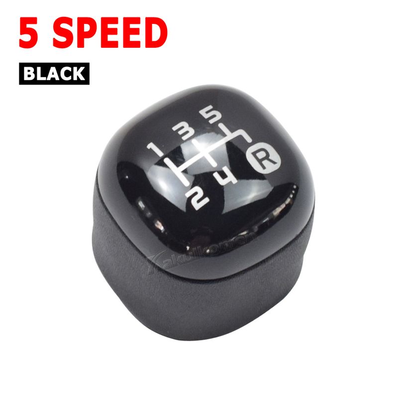 Upgrade Your Fiat For Panda's Interior with this Sleek Black 5 Speed Gear Knob Stick Button 2012 and newer_voghion.com