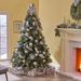 9' Cashmere And Snow Bristle Mixed Tree With 105 Pine Cones And 1200Clear Lights-UL,2317tips,Dia:69_voghion.com