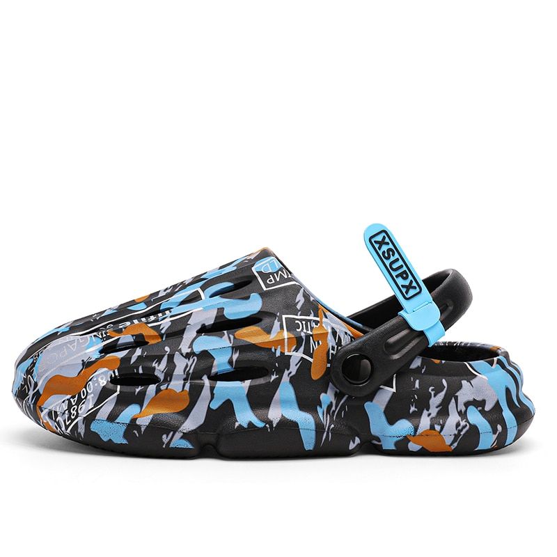 Slippers Beach Hollow Hole Man Platform Sandals Summer Men Casual Shoes EVA Slides Outdoor Flip-Flops_voghion.com